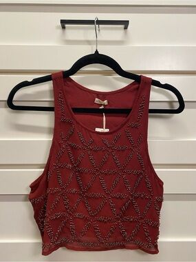 Beaded Crop Top